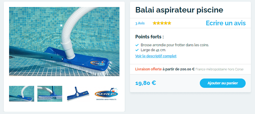 aspirateur de piscine